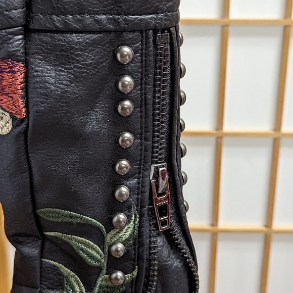 Blank NYC Luxe Vegan Leather Moto Jacket XS - Picture 5 of 6